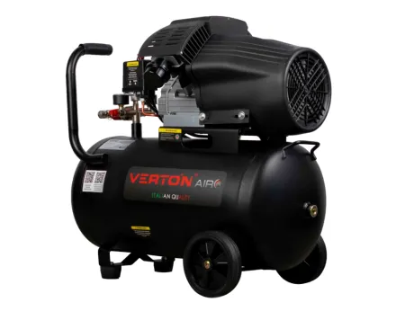 Компрессор коаксиальный Verton Air AC-50/420K (230/50 В/Гц,масл.коакс. произв. 420л/мин, V 50л, макс. дав. 8 бар, мощн. 2,2 кВт, част. вращ. двиг. 2850 об/мин,рапид, асинх. однофаз.)