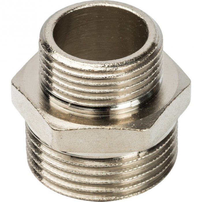 Ниппель НН переходной никелированный 1"X3/4