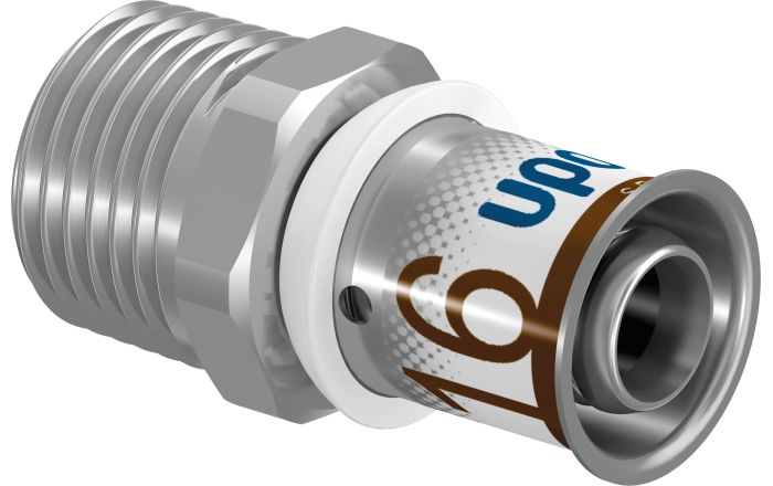 UPONOR S-PRESS PLUS ШТУЦЕР С НАРУЖНОЙ РЕЗЬБОЙ 16-R1/2"НР '10Ф