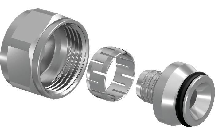 UPONOR FLEX-X ЗАЖИМНОЙ АДАПТЕР ИЗ ПОКРЫТОЙ ЛАТУНИ PE-X 20X2,8-3/4"ВР ЕВРОКОНУС '10Ф