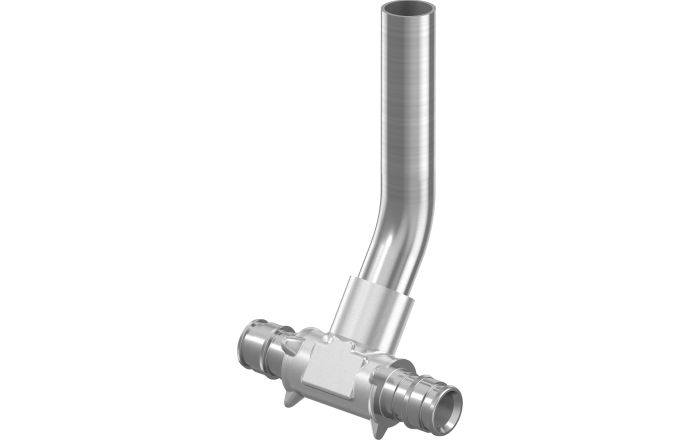 UPONOR SMART RADI Q&E ТРОЙНИК ИЗ ПОКРЫТОЙ МЕДНОЙ ТРУБКИ 16-15CU-16 L=300ММ '2Ф