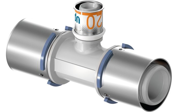 UPONOR S-PRESS ТРОЙНИК РЕДУКЦИОННЫЙ КОМПОЗИЦИОННЫЙ PPSU 40-25-32 '5С