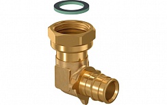 UPONOR Q&E УГОЛЬНИК С НАКИДНОЙ ГАЙКОЙ 16-G1/2"НГ '70А