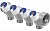 UPONOR UNI-C КОЛЛЕКТОР SH 1" С ВЕНТИЛЯМИ НР/ВР 3X1/2"НР Ц/Ц38ММ '4И