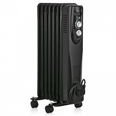 Масляный радиатор Ballu BOH/CL-07BRN 1500 (Classic black 7 секций) черный