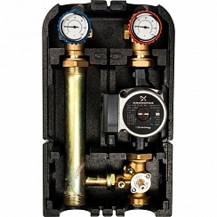 Насосная группа с 3-х ходовым приводным смесителем 1"с насосом Grundfos UPSO 25-65
